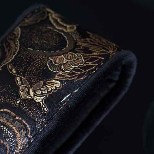 Gepolsterter Bassgurt V2 - Eastern Majesty 9.5 cm (schwarz-silber)