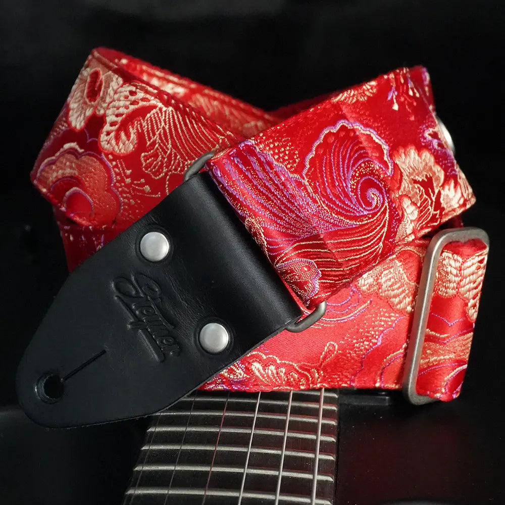 Sangle de guitare vintage rouge - Eastern Heat