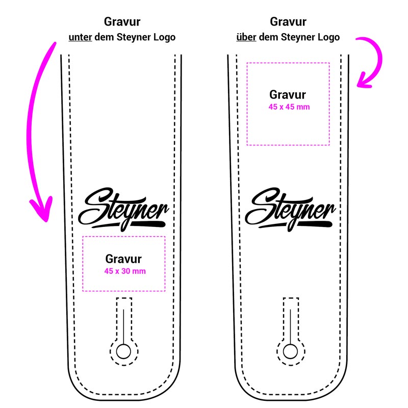 Gitarrengurt Leder - Nubuk Deluxe Green
