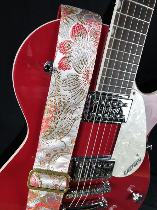 Sangle de guitare vintage blanche - Tropical Sky