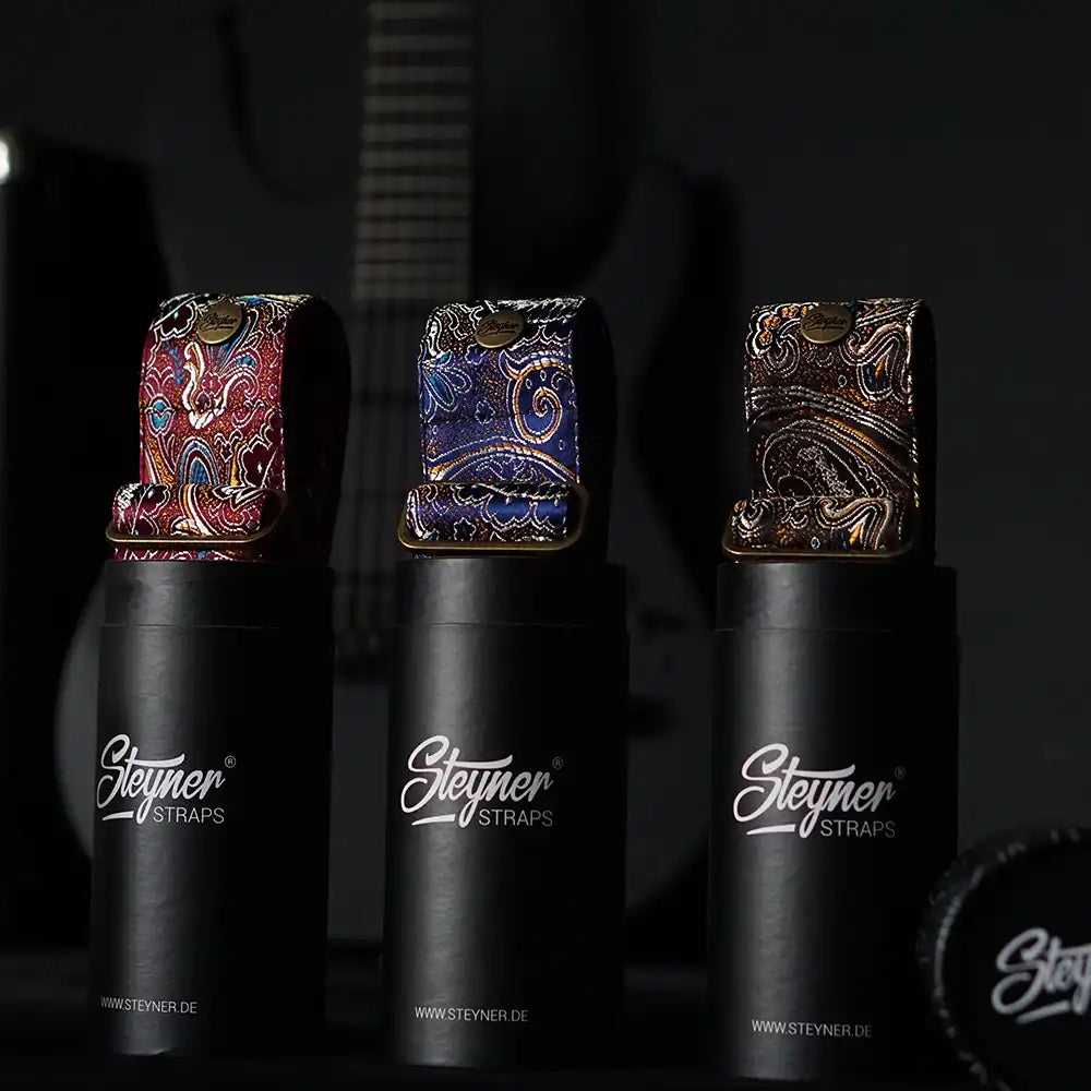 Geschenkdose für Design-Gitarrengurte