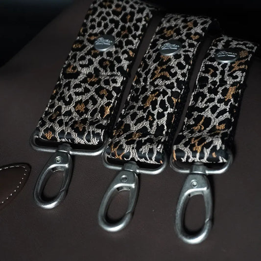 Taschengurt schwarz - Luxury Leopard