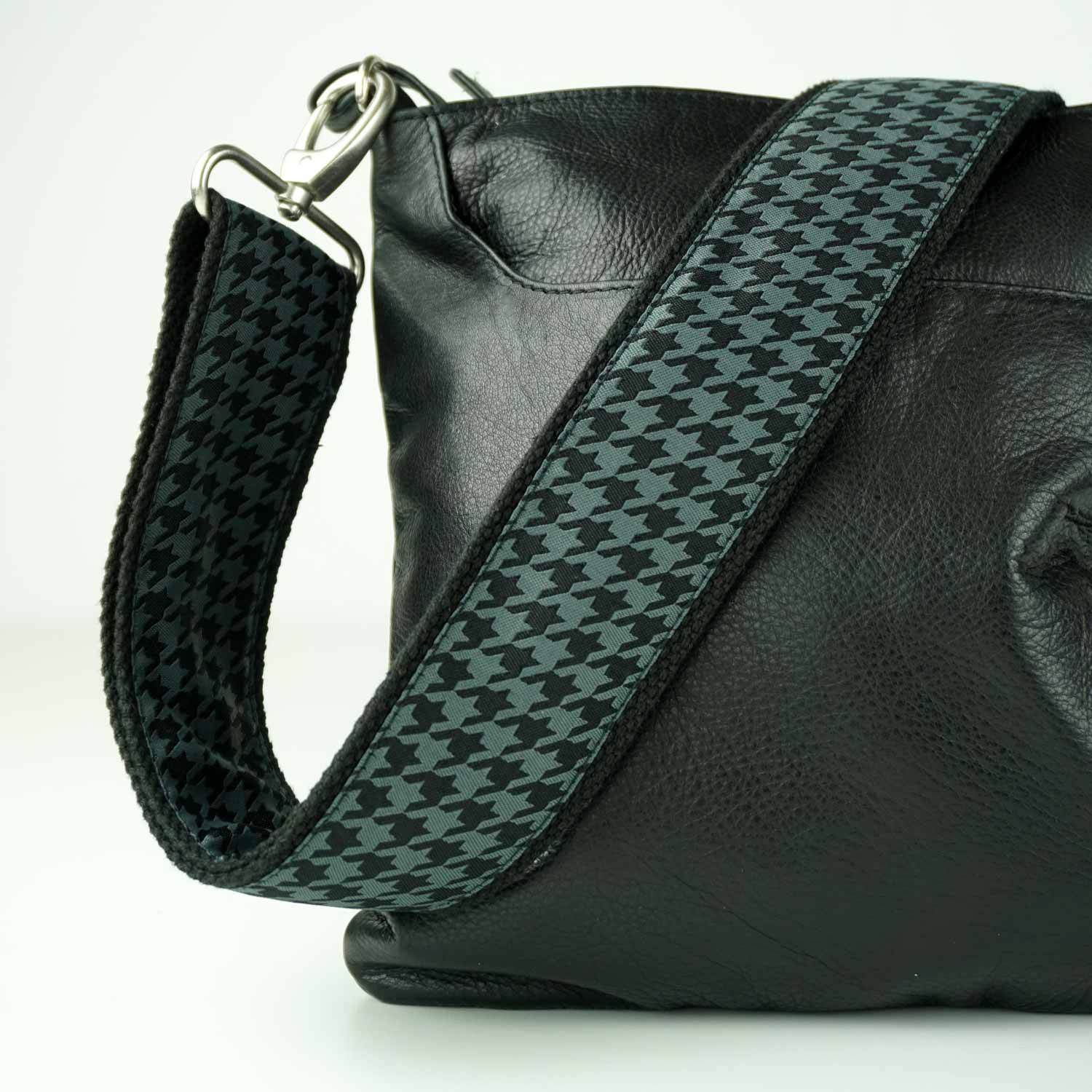 Karierter Taschengurt mit Karabiner