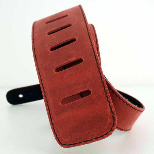 Leder Gitarrengurt Vintage Picante Red