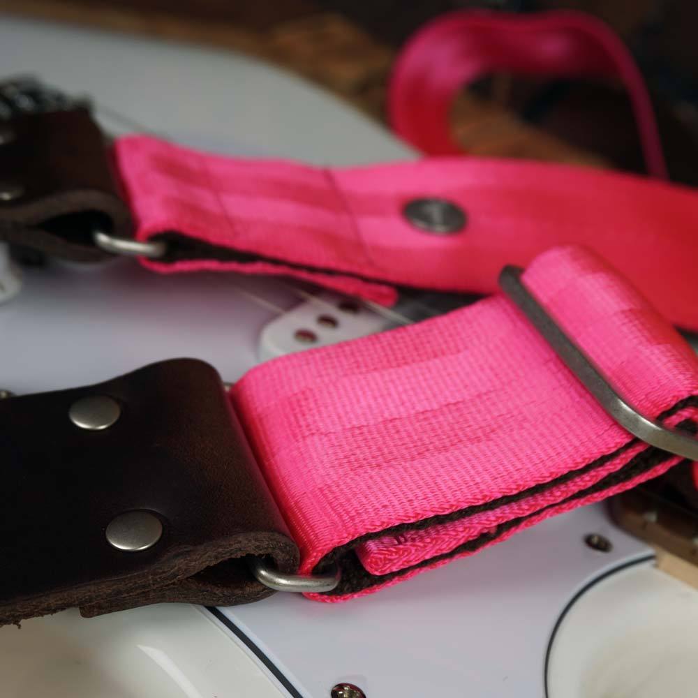 Seatbelt Gitarrengurt Cruiser Pink
