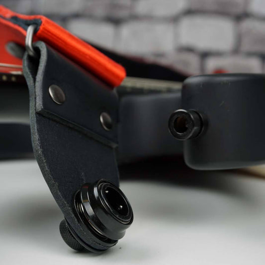 Steyner Gurtsicherung | Big Straplocks | 1 Paar (2 Stück) - SCHWARZ