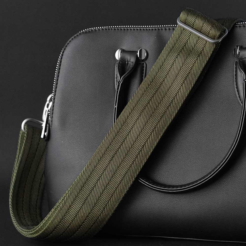 Taschengurt khaki Heavy Henry 50 mm alt-silber