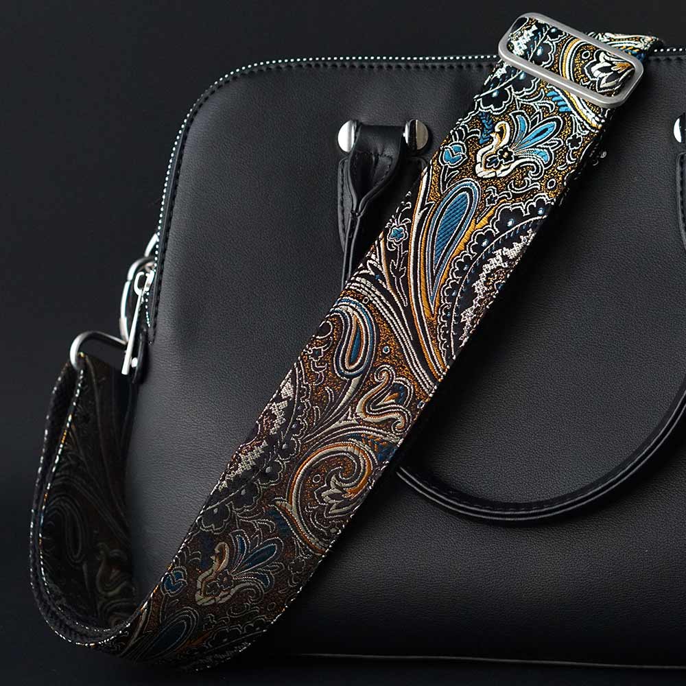 Taschengurt schwarz Indian Nights 50 mm alt-silber - Main Image