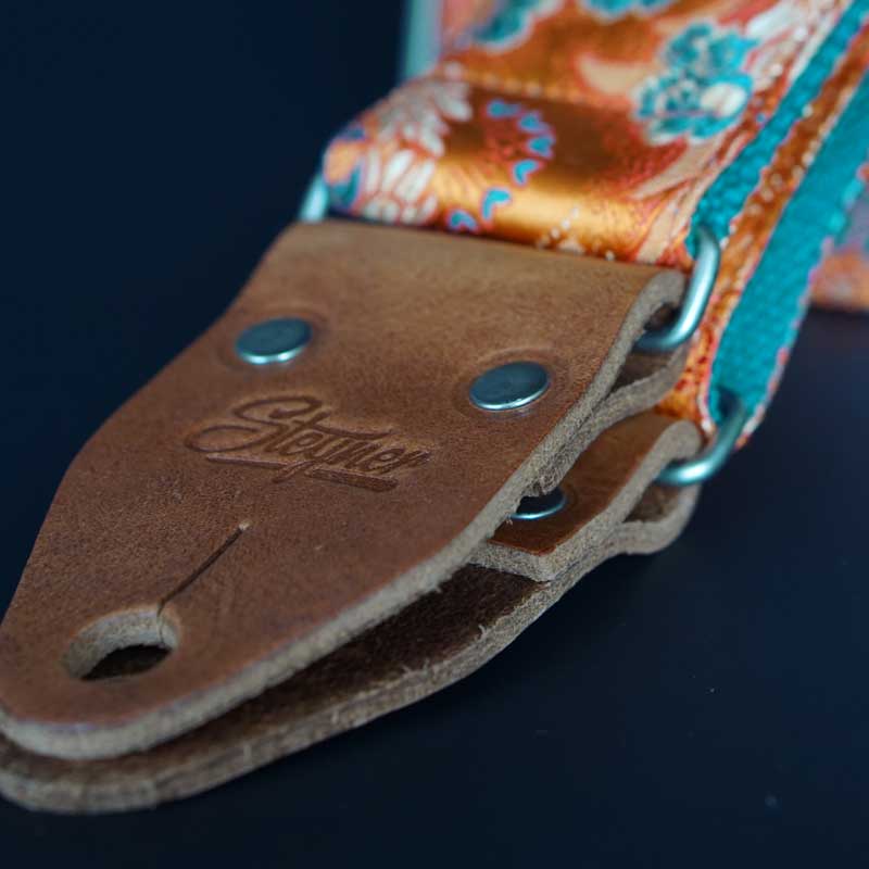 Sangle de guitare de designer - Orange Juice