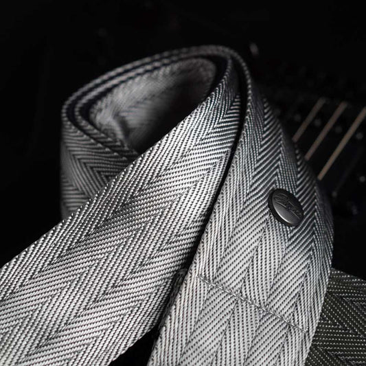 Nylon Gitarrengurt Heavy Howie 50 mm (schwarz-gunmetall)