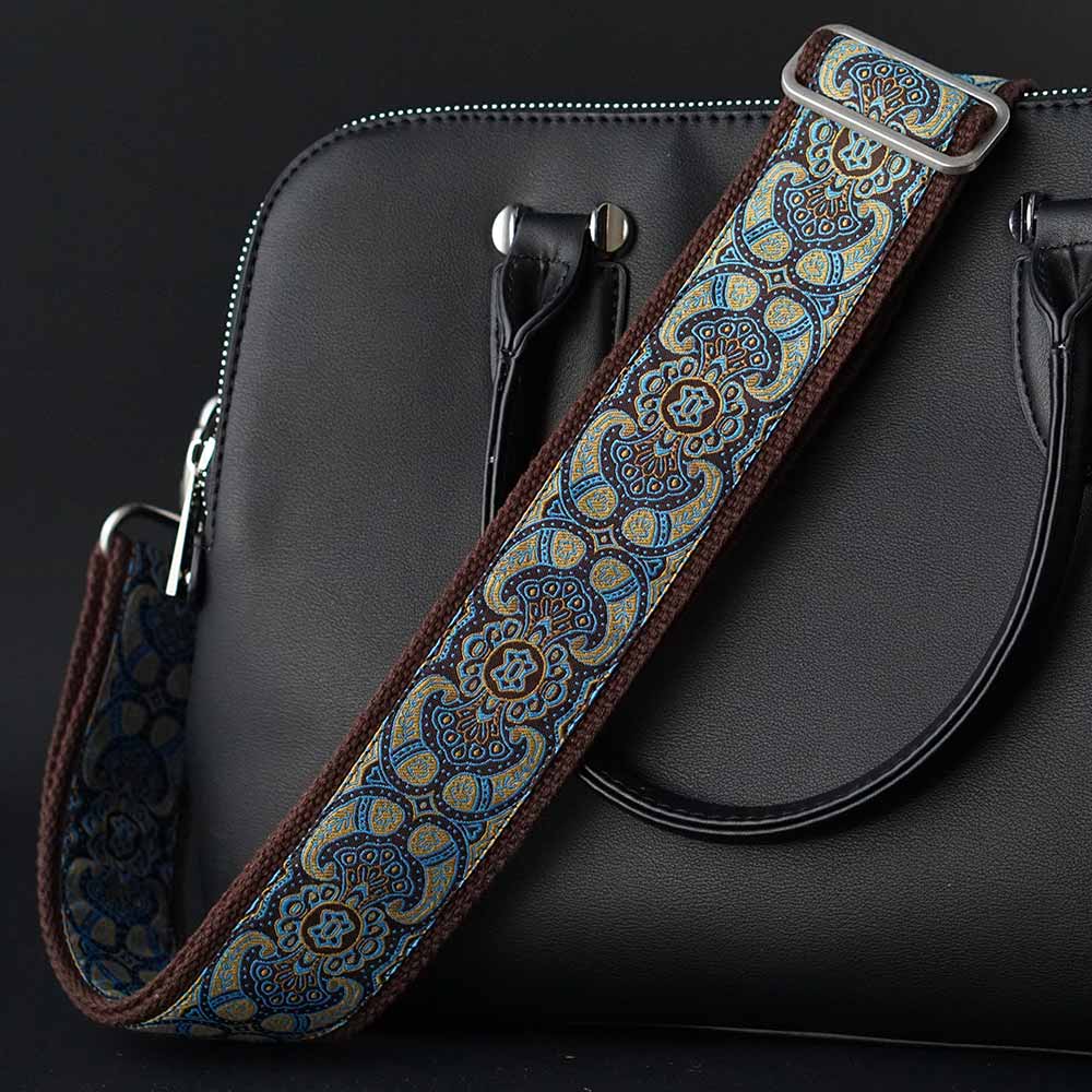 Taschengurt braun Morgenlicht 50 mm alt-silber