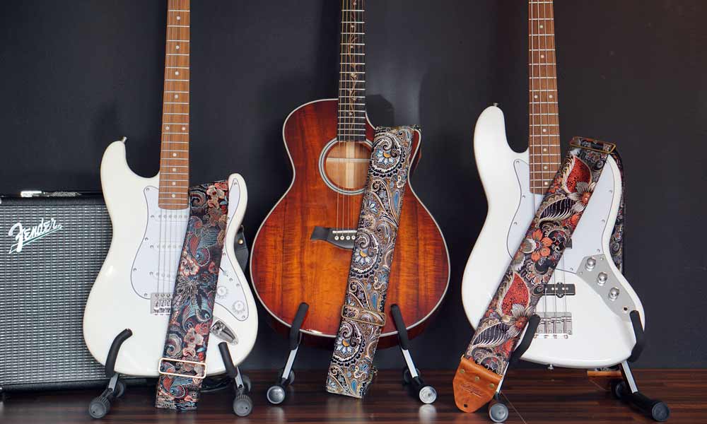 Extra breite Gitarrengurte | Bassgurte (8 cm)