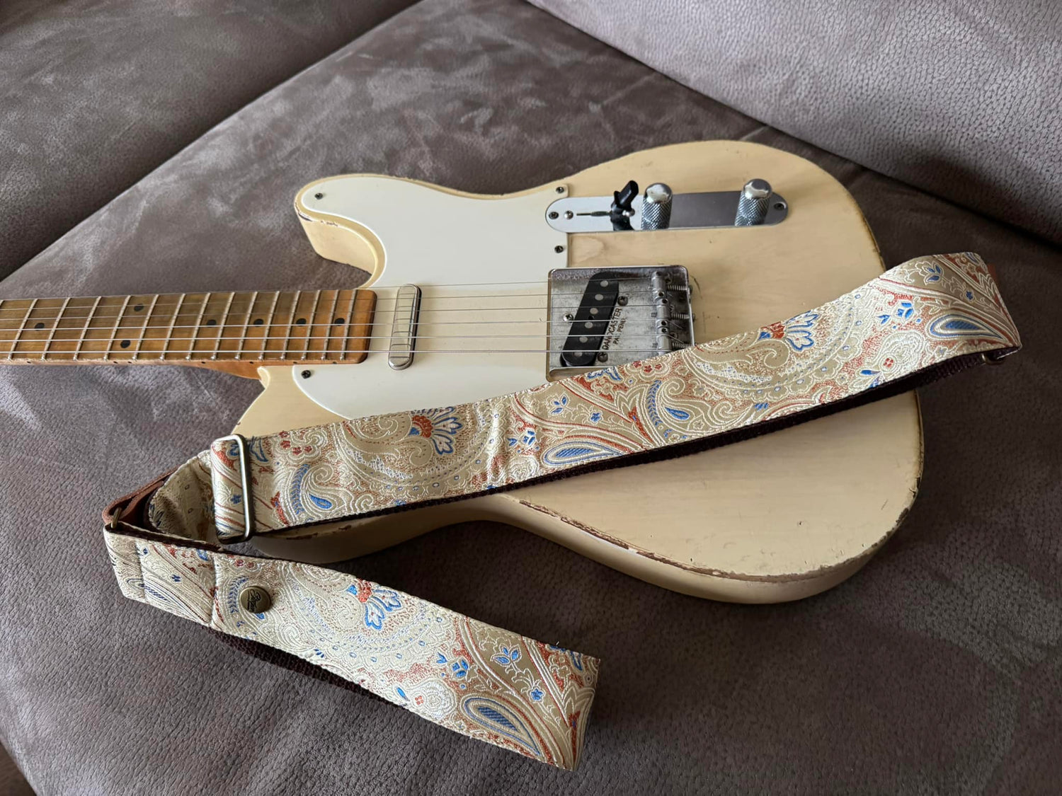 Gitarrengurte | Vintage weiss & creme Gitarren