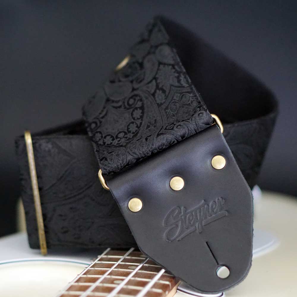 Paisley Bass Strap Black - Indian Nights Deluxe
