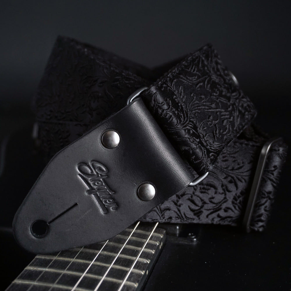 Guitar Strap - Luxury Black Baroque