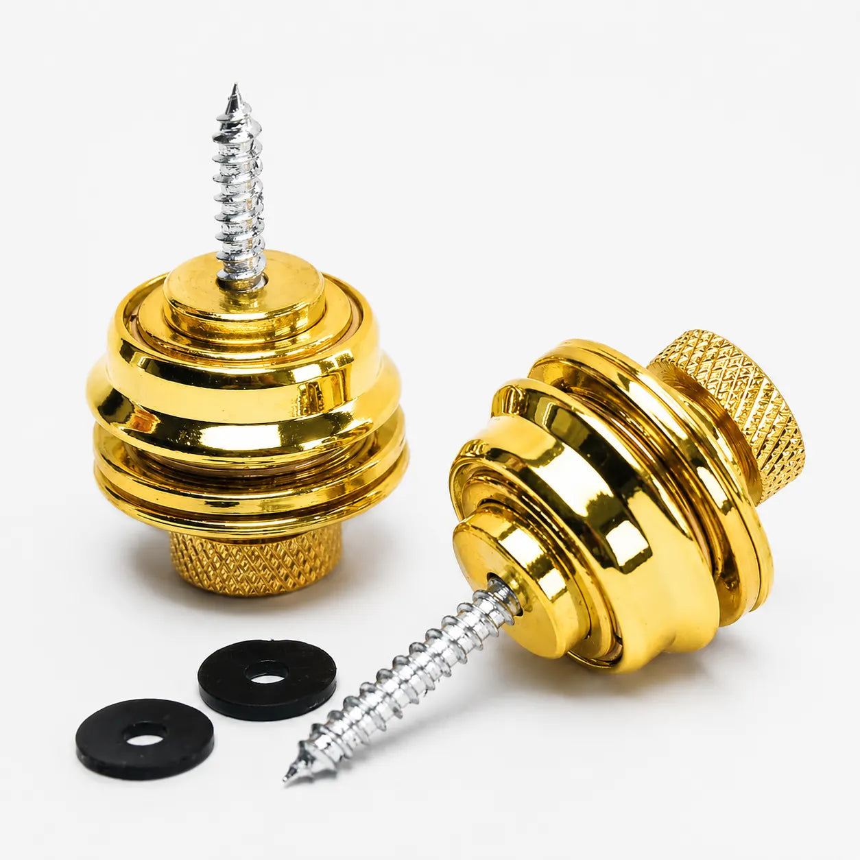 Gitarrengurt Sicherung Straplocks gold groß