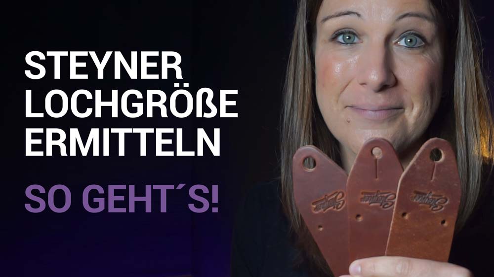 Load video: Steyner Gitarrengurt Lochgroesse ermitteln