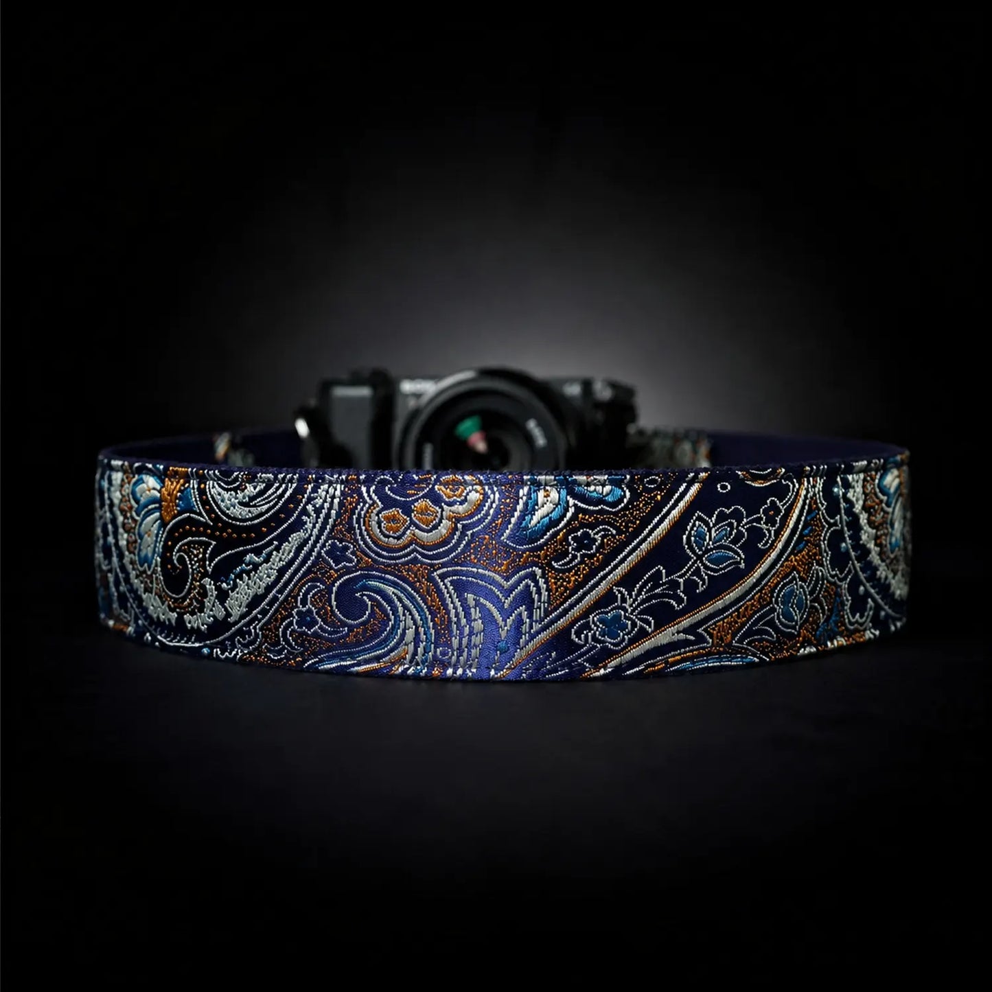 Premium Kameragurt Blau – Indian Ocean