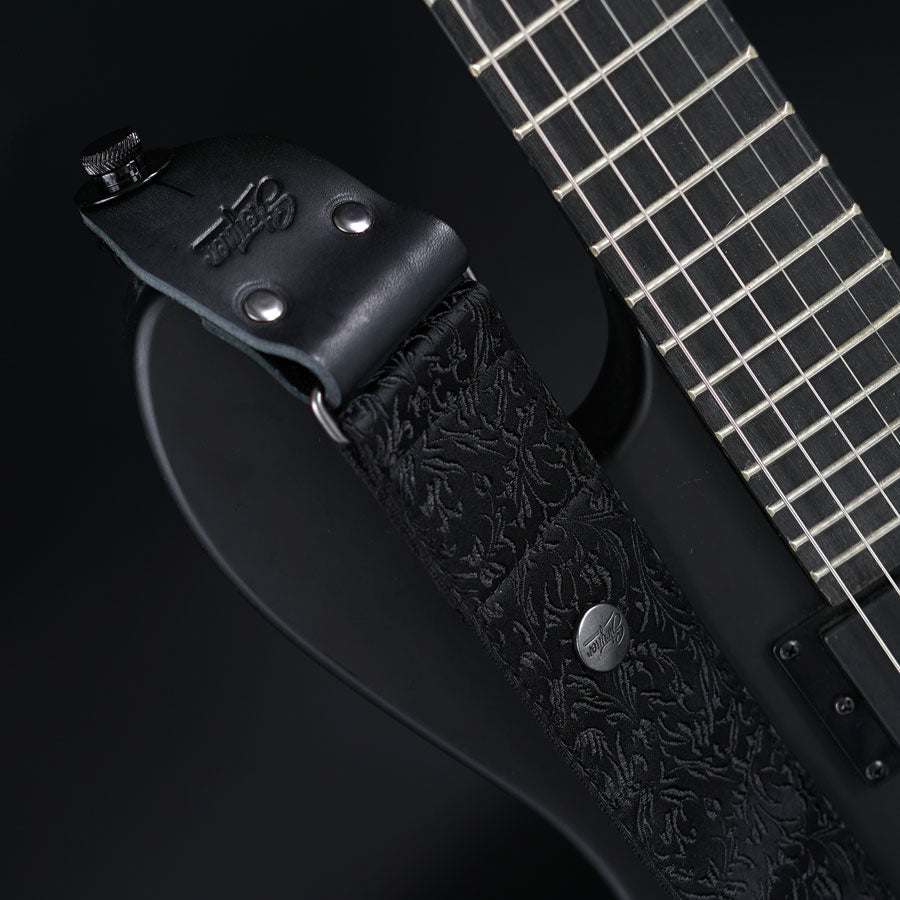 Guitar Strap - Luxury Black Baroque