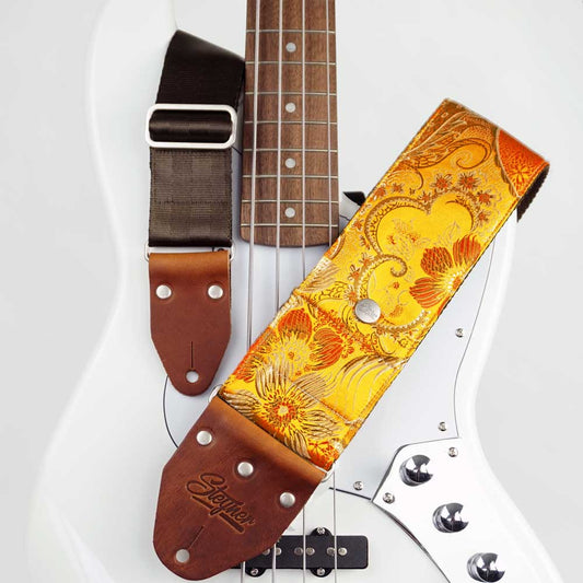 Vintage Bass Strap Yellow - Tropical Mango Classic