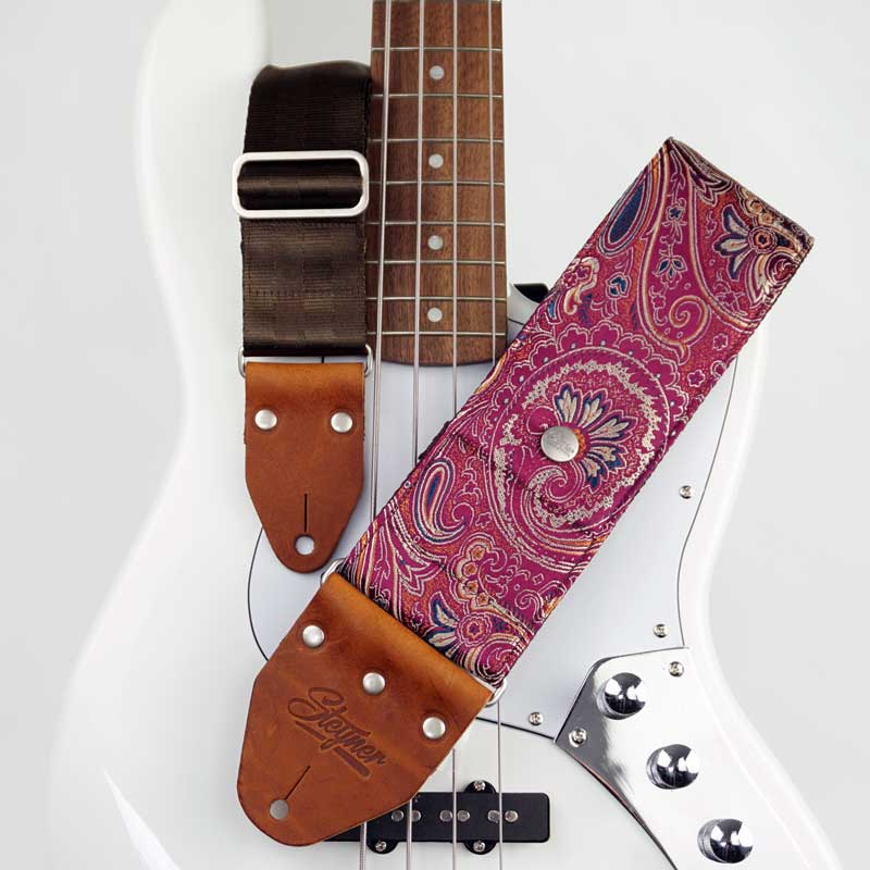 Breiter Bassgurt bequem mit Paisley Muster rutschfest