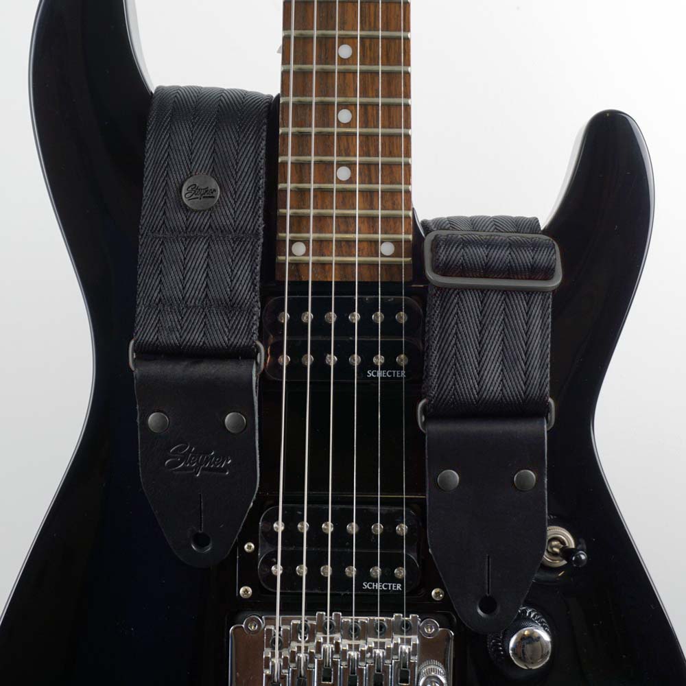 Sangle de guitare Premium Heavy Hektor (noir - noir)