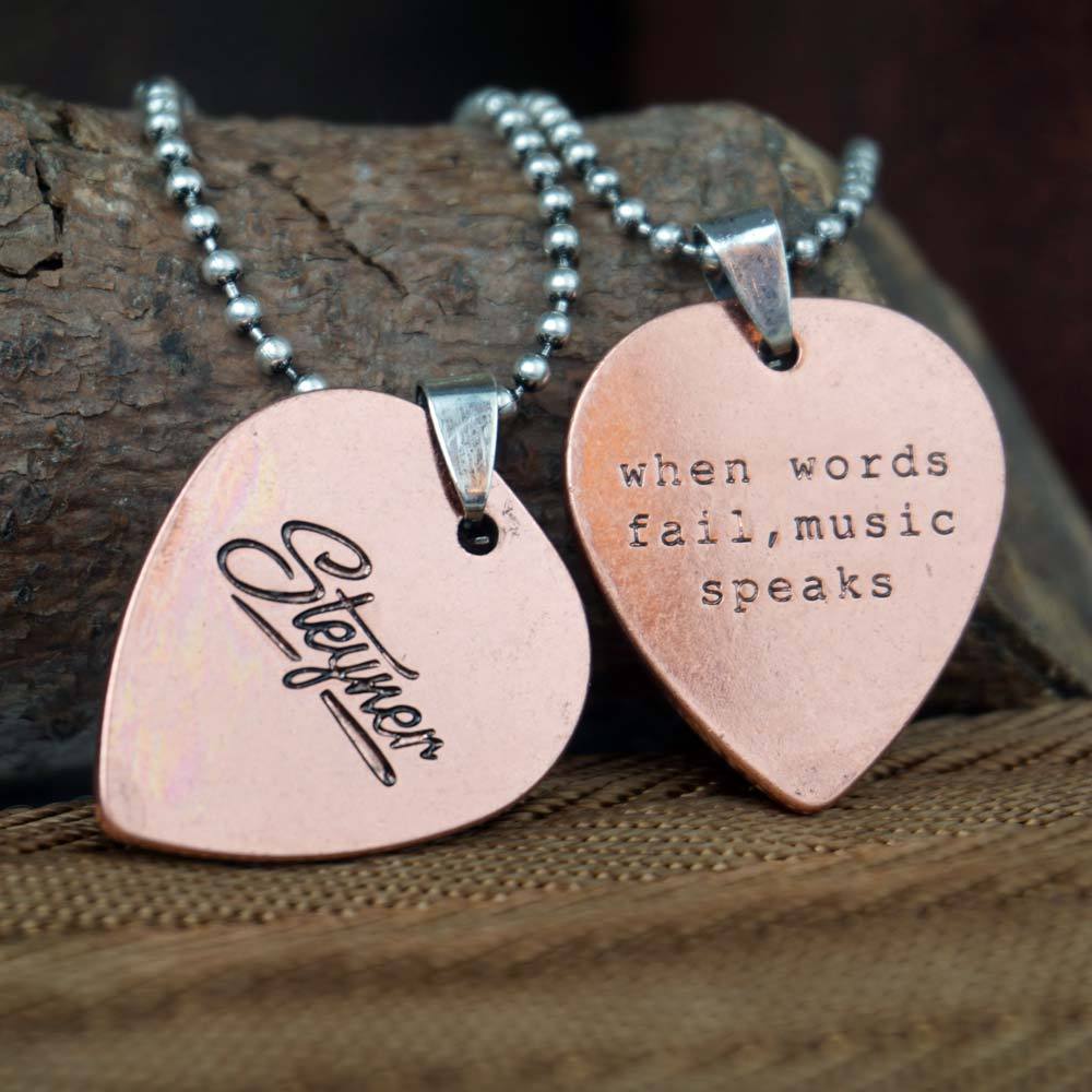 Plektrum Plektren Kette für Musiker als Geschenk von Steyner