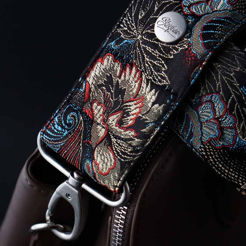 Taschengurt Leder Für Taschen Grüner Silberner Leder-Taschengurt