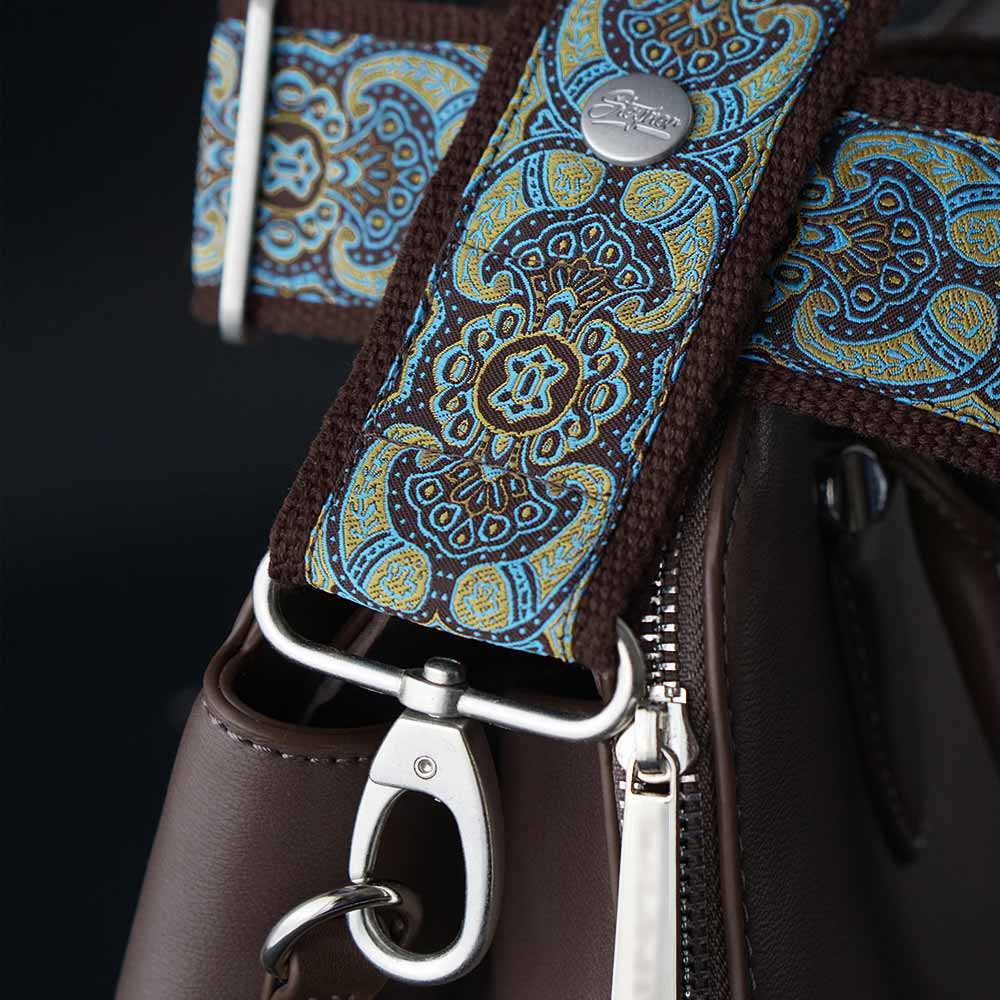 Taschengurt braun Morgenlicht 50 mm alt-silber - Main Image