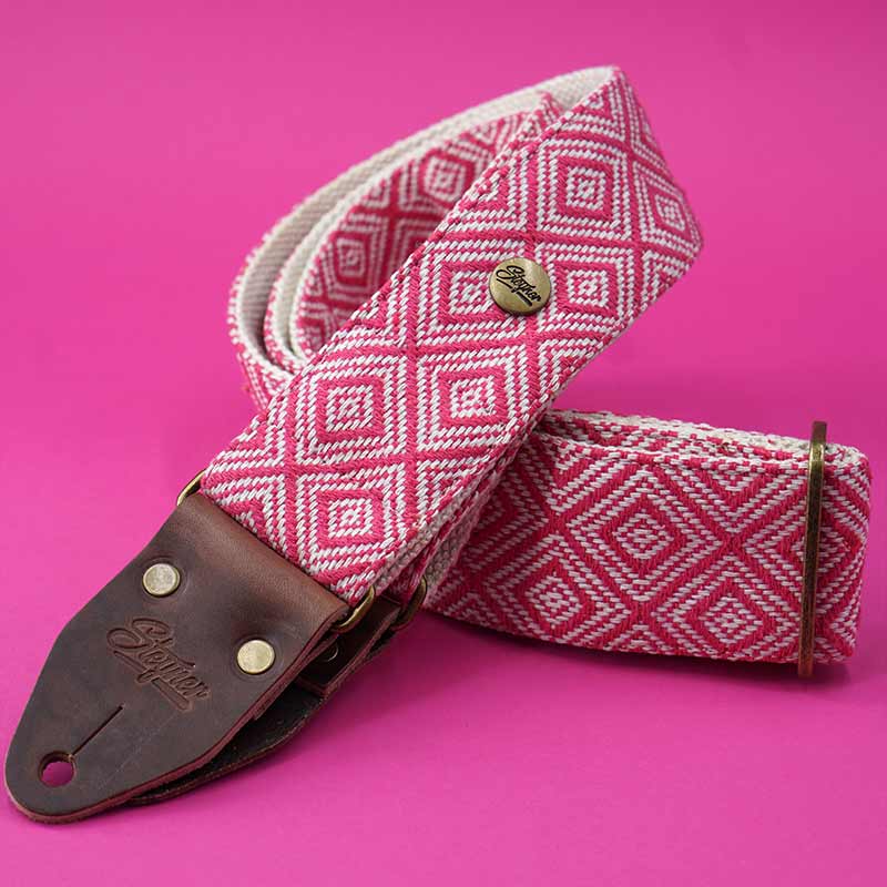 Guitar Strap - Ethno Pink Deluxe