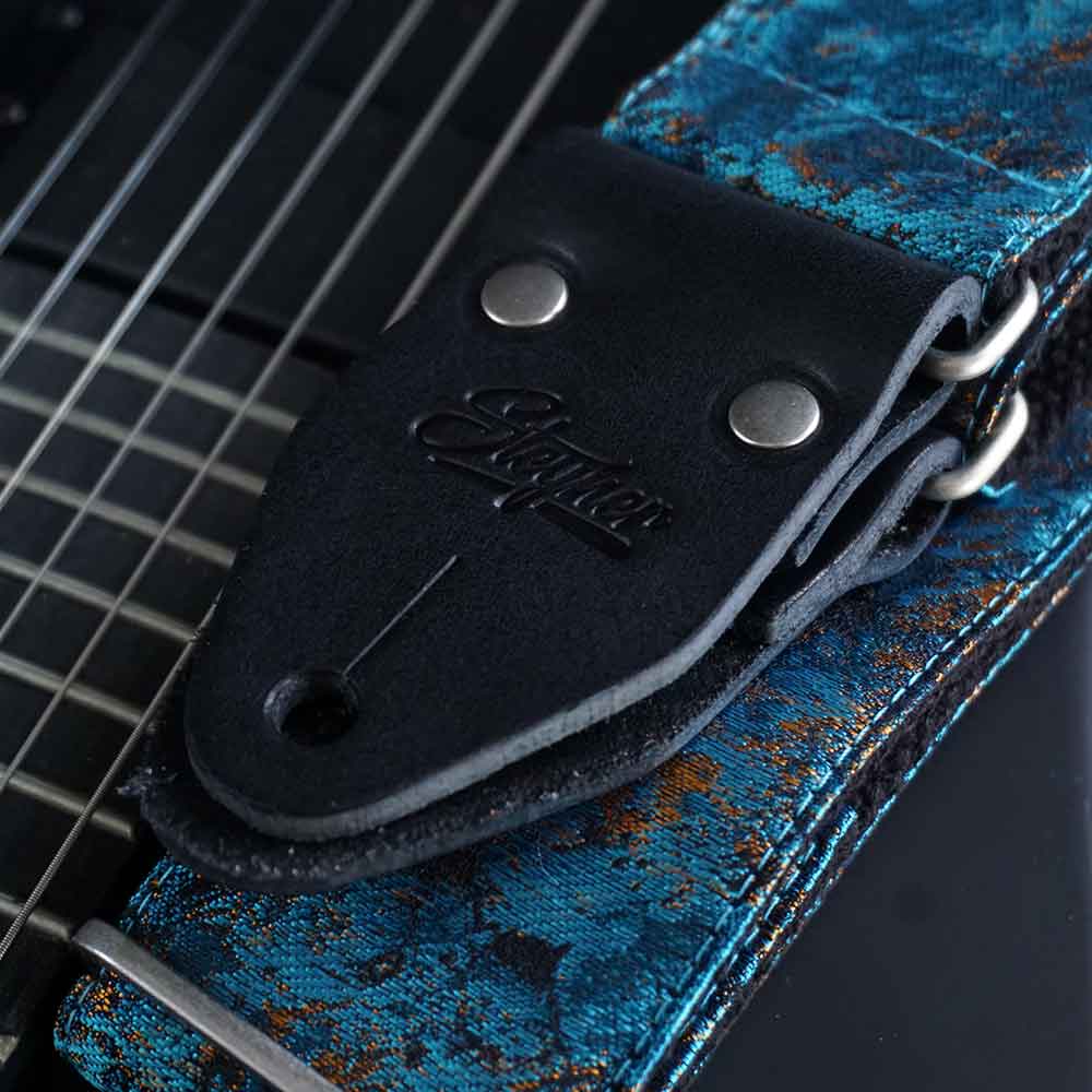 Guitar strap blue - Cosmic Nebula