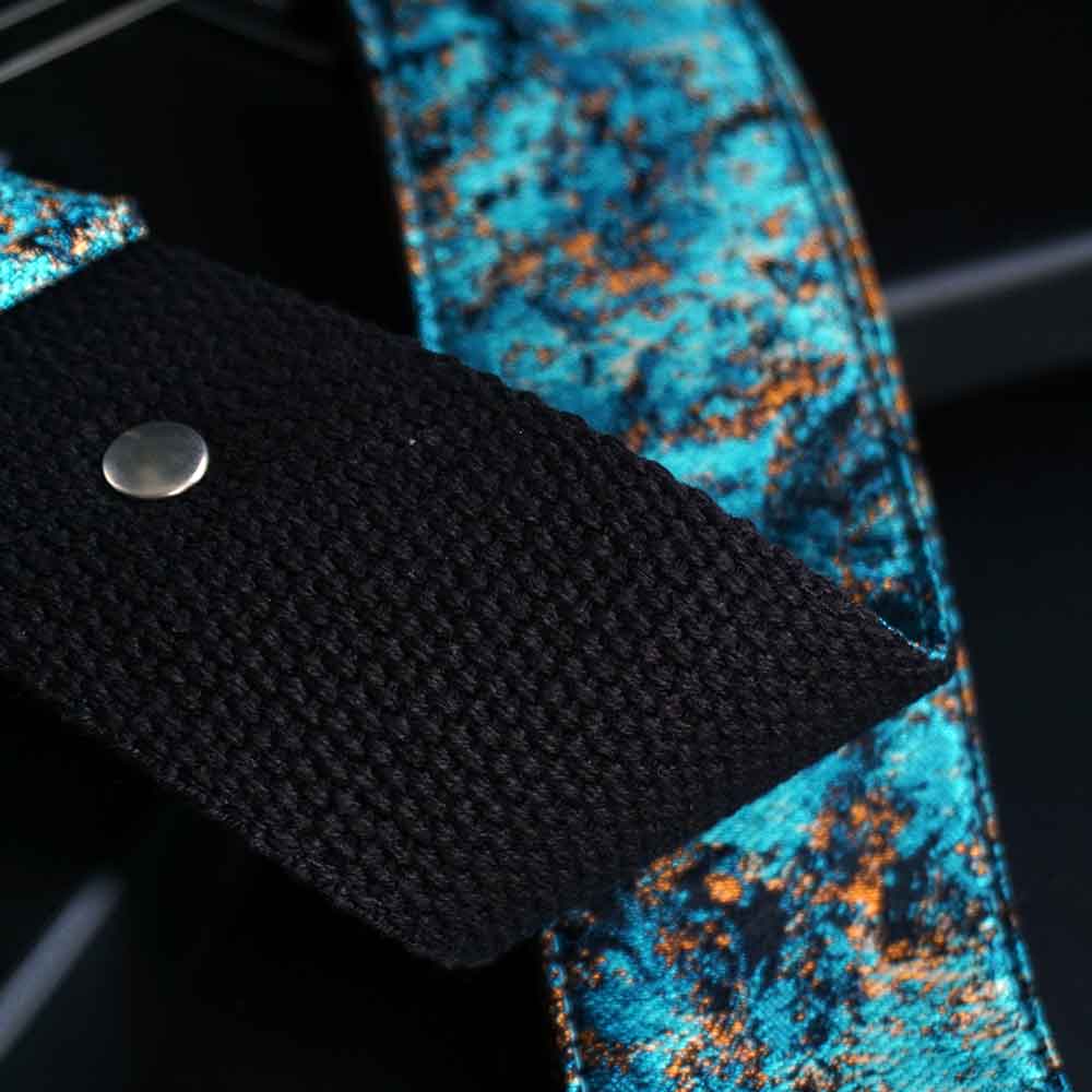 Guitar strap blue - Cosmic Nebula