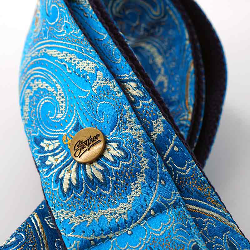 Paisley Gitarrengurt blau – Indian River (B-Ware)