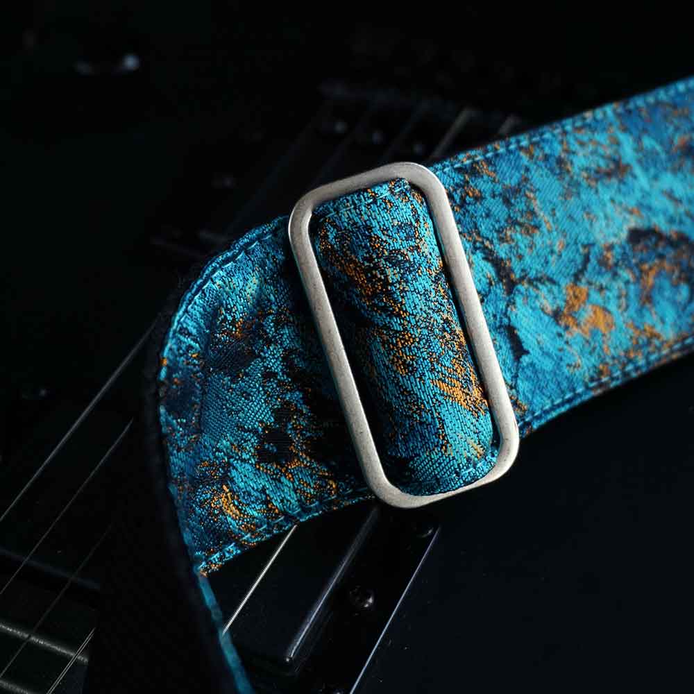 Guitar strap blue - Cosmic Nebula