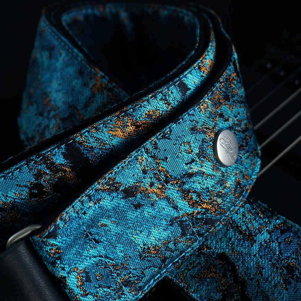 Guitar strap blue - Cosmic Nebula