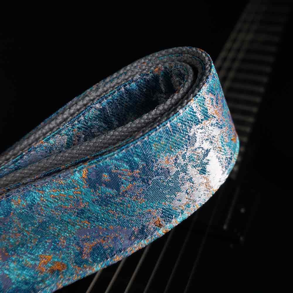 Guitar strap gray- Cosmic Nebula