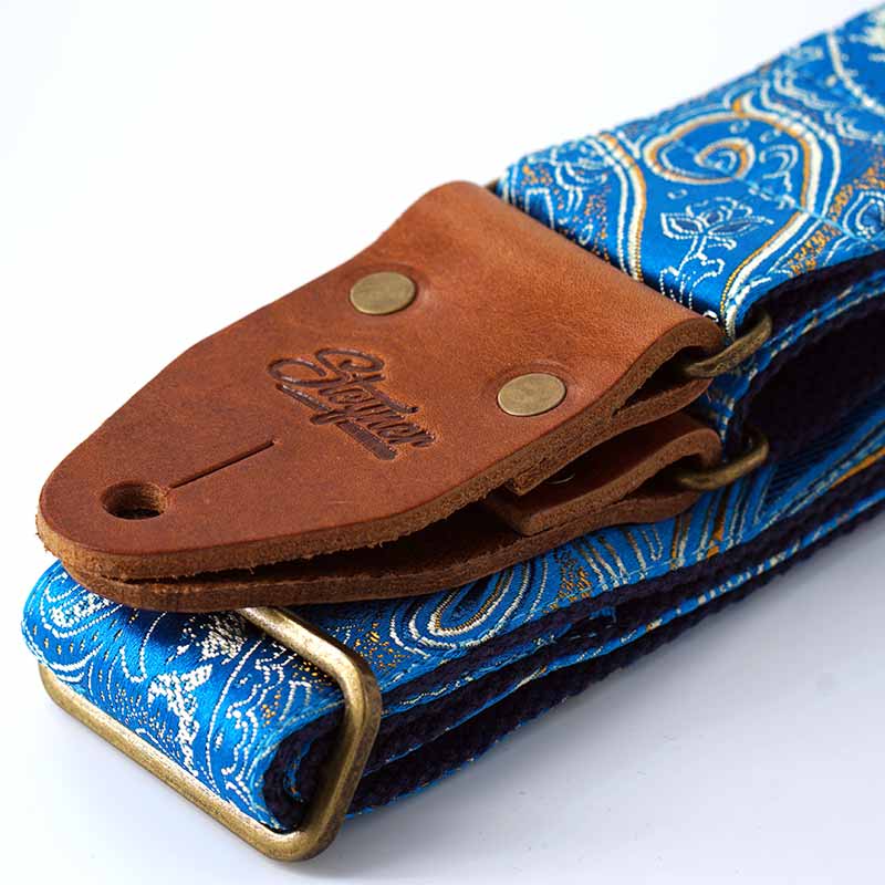 Paisley Gitarrengurt blau – Indian River (B-Ware)