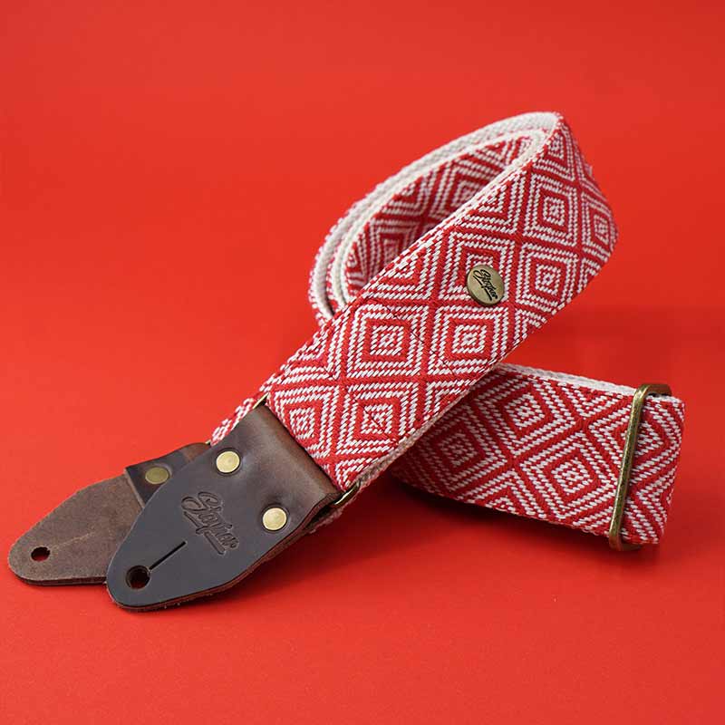 Guitar Strap - Ethno Red eluxe