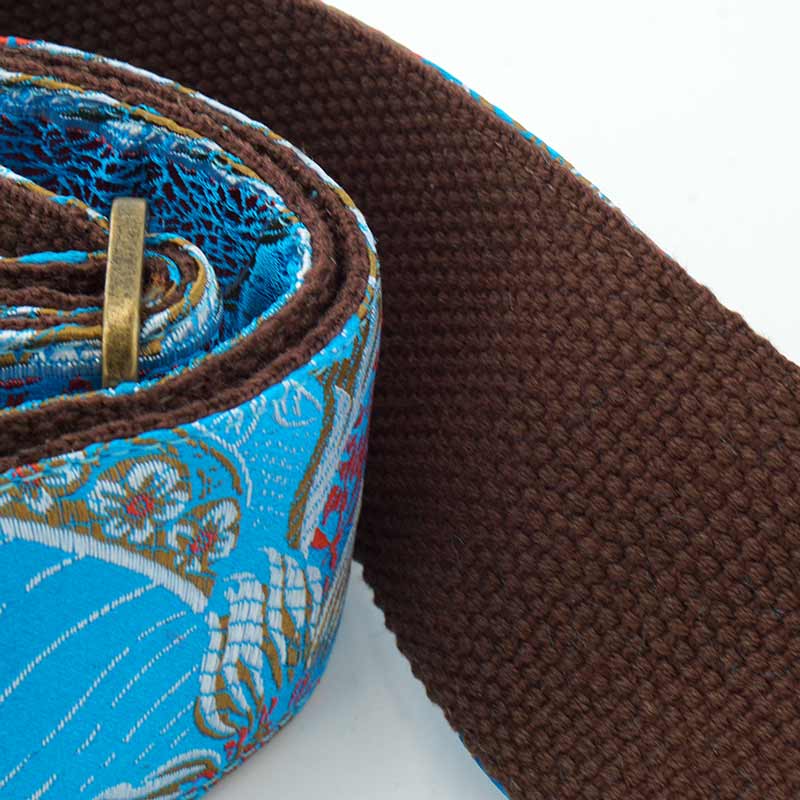 Vintage Guitar Strap Blue - Tropical River (B-Ware)