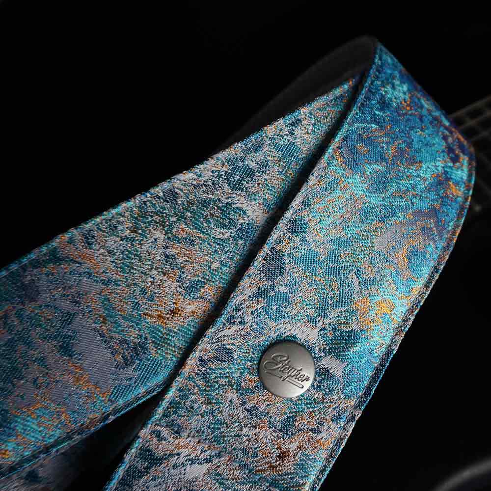 Guitar strap gray- Cosmic Nebula