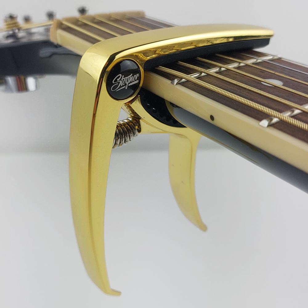 hochwetiges kapodaster in gold edles capodaster kapo für  westerngitarre akustikgitarre egitarre