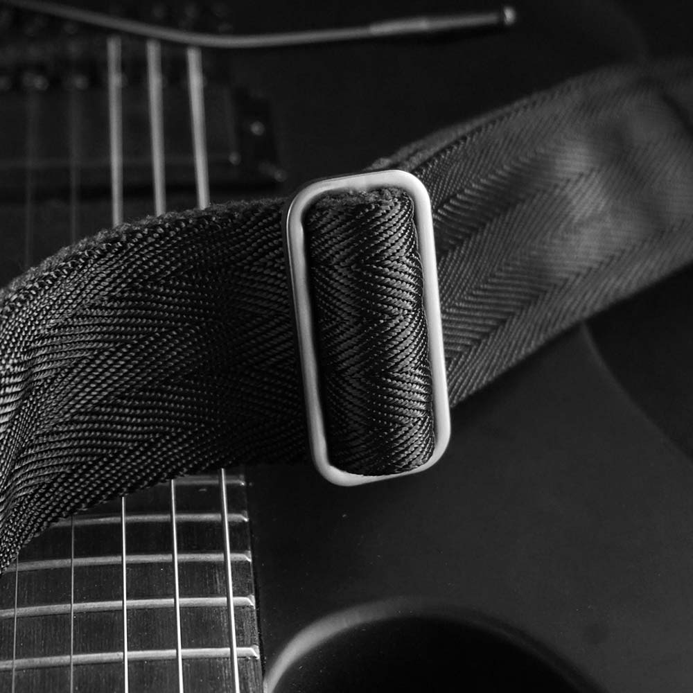 Premium Gitarrengurt schwarz - Heavy Hektor