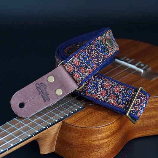 Retro style ukulele strap